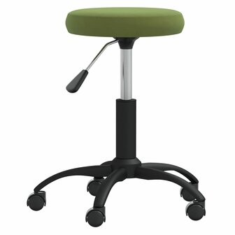 Eetkamerstoel fluweel lichtgroen 2
