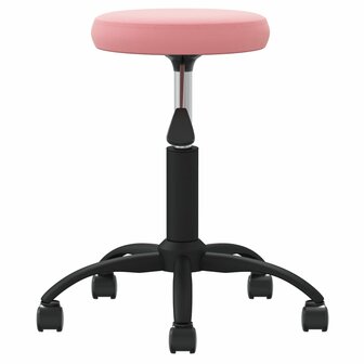 Eetkamerstoel fluweel roze 3