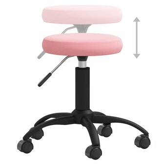 Eetkamerstoel fluweel roze 4