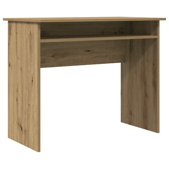 Bureau 90x50x74 cm bewerkt hout artisanaal eikenkleur 2