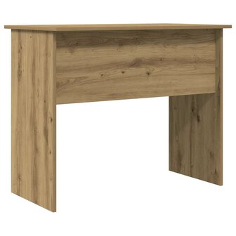 Bureau 90x50x74 cm bewerkt hout artisanaal eikenkleur 6