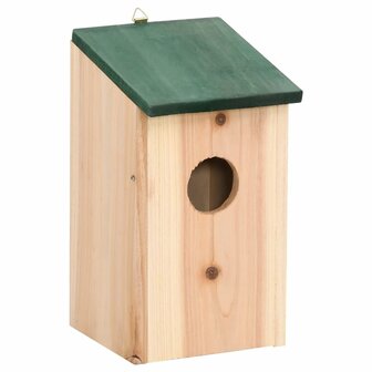 Vogelhuisjes 8 st 12x12x22 cm hout 2