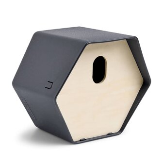 Capi Vogelhuisje Hive 2 ovaal gat 19x23x20 cm antracietkleurig 1