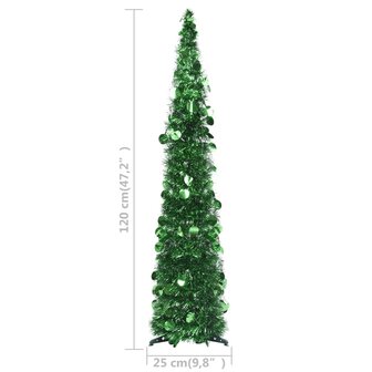 Kunstkerstboom pop-up 120 cm PET groen 5