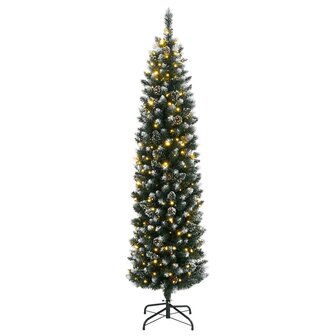 Kunstkerstboom smal met 150 LED&amp;apos;s 120 cm 3