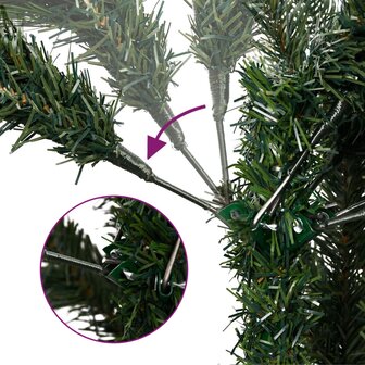 Kunstkerstboom smal met 150 LED&amp;apos;s 120 cm 4