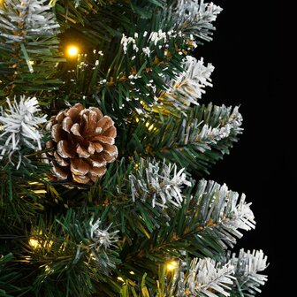 Kunstkerstboom smal met 150 LED&amp;apos;s 120 cm 10