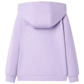 Kindervest met capuchon 104 lila 2