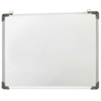 Whiteboard magnetisch 70x50 cm staal wit 4