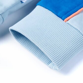 Kindertrui 128 felblauw en lichtblauw 6