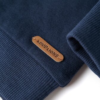 Kindertrui 116 gem&ecirc;leerd marineblauw 5