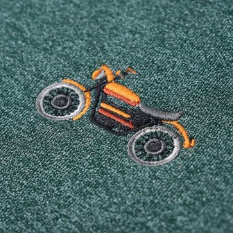 Kindertrui 104 gem&ecirc;leerd donkergroen 4