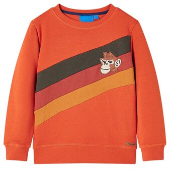 Kindertrui 128 oranje 1