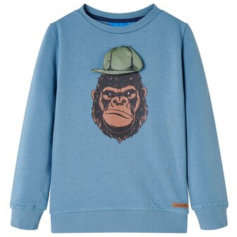 Kindertrui 128 middelblauw 1