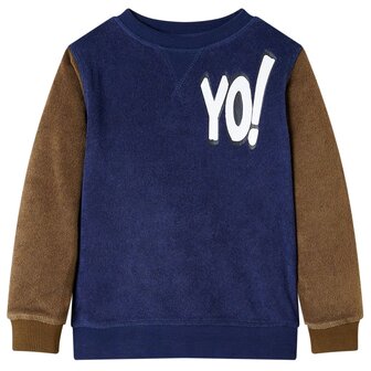 Kindertrui 116 donkermarineblauw 1