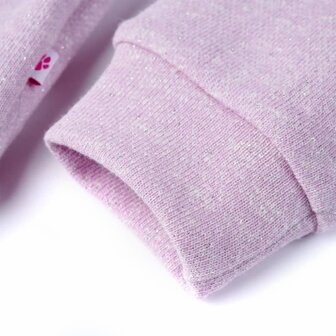 Kindervest met capuchon en rits 116 gemengd lila 6