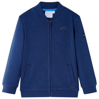 Kindervest met rits 92 marineblauw 1