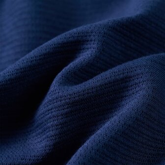 Kindervest met rits 116 marineblauw 8