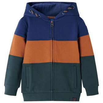 Kindervest met capuchon en rits 116 1