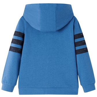 Kindervest met capuchon 140 blauw 2