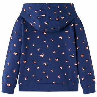 Kindervest met capuchon 140 marineblauw 2
