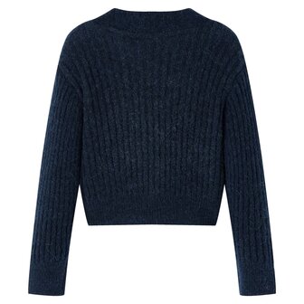 Kindervest gebreid 92 marineblauw 2