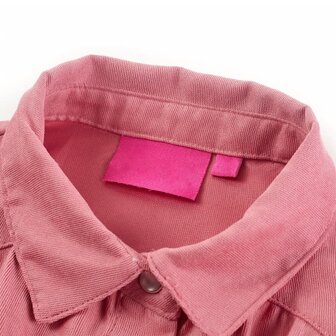 Kinderblouse met lantaarnmouwen 92 oudroze 3