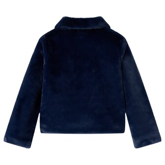 Kinderjas 92 kunstvacht marinekleur 2
