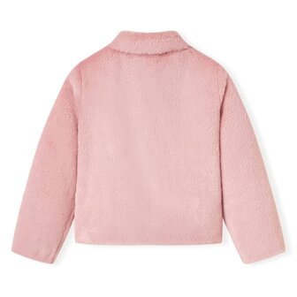 Kinderjas 140 kunstvacht roze 2