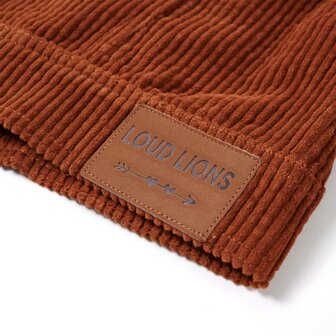 Kinderjas 104 ribfluweel cognackleurig 7