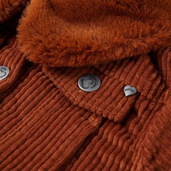 Kinderjas 128 ribfluweel cognackleurig 4