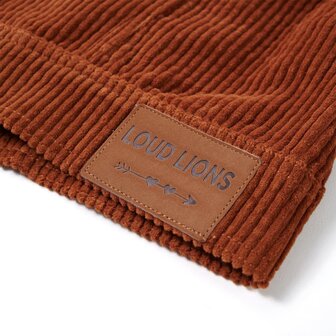 Kinderjas 128 ribfluweel cognackleurig 7