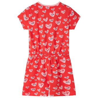 Kinderjumpsuit 92 rood 2