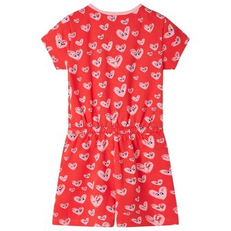 Kinderjumpsuit 116 rood 2