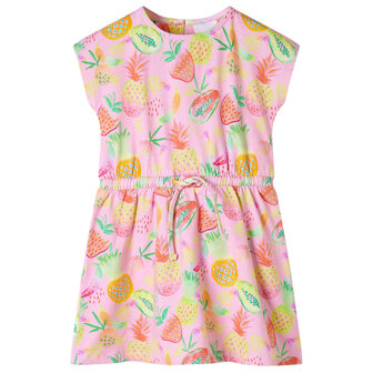 Kinderjurk 116 zachtroze 1