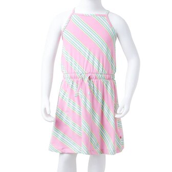 Kinderjurk zonder mouwen met trekkoord 92 roze 8