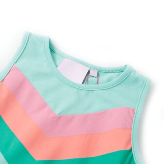 Kinderjurk met trekkoord 128 lichtmint 3