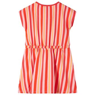 Kinderjurk met trekkoord 92 roze en rood 2