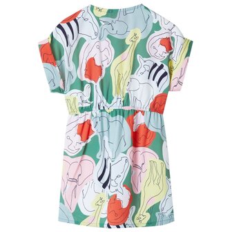 Kinderjurk 92 groen 2