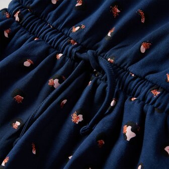 Kinderjurk met lange mouwen 92 marineblauw 4