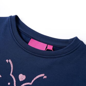 Kinderjurk 92 marineblauw 3