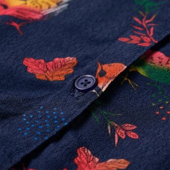Kinderjurk met lange mouwen 128 marineblauw 4
