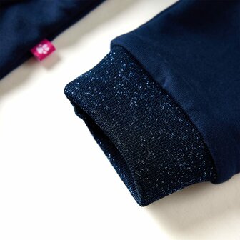 Kinderjurk met lange mouwen 92 marineblauw 4