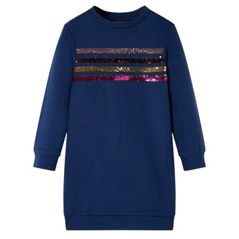 Kinderjurk 104 marineblauw 1