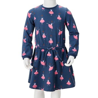 Kinderjurk 92 blauw 9