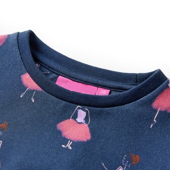 Kinderjurk 116 marineblauw 3