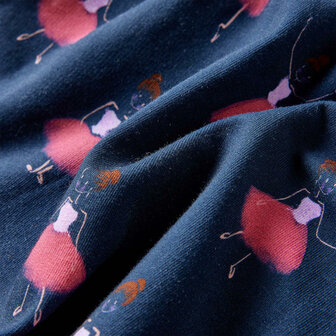 Kinderjurk 128 marineblauw 8