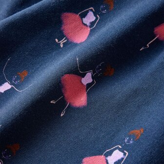 Kinderjurk 140 marineblauw 7