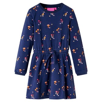 Kinderjurkje 116 marineblauw 1
