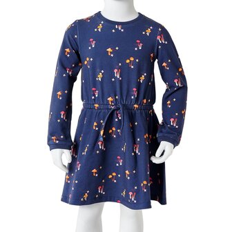 Kinderjurkje 128 marineblauw 8